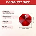 thumbnail image 2 of Uxcell K9 Crystal Octagon Beads 1 Hole Pendants, 30 Pack 14mm Chandelier Prisms Parts Ornaments Hanging Beads for DIY Arts Crafts Decoration, Dark Red, 2 of 5
