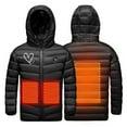 thumbnail image 6 of Hicidod Kids Boys Girls Heated Jacket Hooded Waterproof Windproof Down Heating Coat Heart Printed Heated Clothing for Skiing, 6 of 7