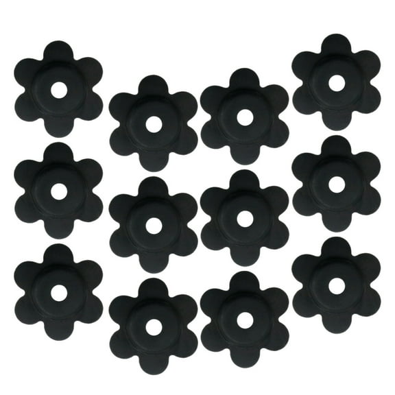 CATIEBYE 12Pcs Garden Flag Rubber Stoppers Resistant Fixing Tools for Outdoor Yard Lawn Decoration