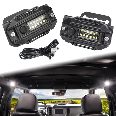 AUFER Car Trunk Interior LED Light Kit with Harness Bracket For Ford Bronco 2021-2023