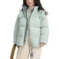 thumbnail image 2 of NAISIBABY Girls Hooded Puffer Jacket 8T, Zipper Long Length Thermal Warm Winter Fashion Casual Padded Coat Green(5-15T), 2 of 4