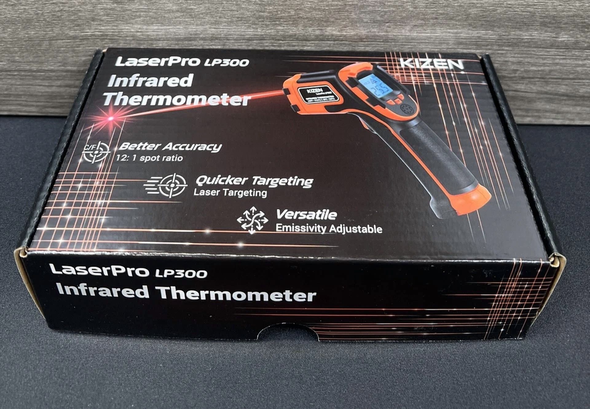 CRESTIN- Kizen Infrared Thermometer Laserpro Lp300 Handheld Temperature Gun Orange
