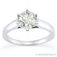 thumbnail image 2 of Round Cut Forever Brilliant Moissanite 6-Prong Trellis Solitaire Engagement Ring in 14k White Gold, 2 of 4