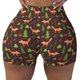 thumbnail image 2 of Balery Fox In Forest Pantalones cortos de entrenamiento estampados para mujer, sin costuras, ajustados, para gimnasio, yoga, correr, deportes, ejercicio activo, fitness.-Small, 2 of 8