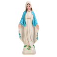 thumbnail image 2 of Figura de la Santísima Virgen María Adorno Elegante Pintado a Mano Resina Creativa azul, 2 of 9