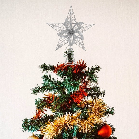 Homoyoyo Christmas Star Ornament Unique Iron Decoration for Home Holiday Festive Decor