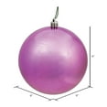 thumbnail image 2 of Vickerman 6" Mauve Shiny Ball Ornament, 4 per Bag, 2 of 5