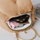 thumbnail image 5 of Bolso bandolera de conejo de peluche para mujer, bolso de pelo con orejas de conejo y clip en la boca, bolso con clip, bolso de peluche con forma de conejo, 5 of 6