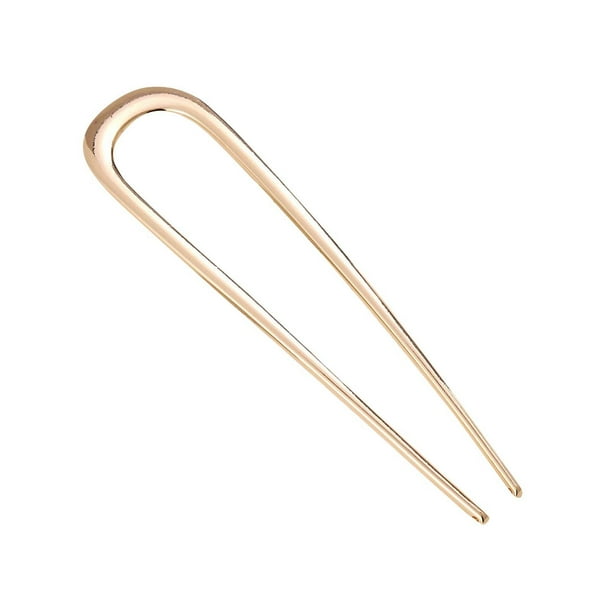 Horquilla doble en forma de U para el cabello, horquilla metálica para mujer, pinza para el cabello, aleación, horquilla para el cabello, mujer