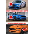 thumbnail image 5 of 3 Pieces Front Bumper Lip For Ford Mustang GT / Ecoboost 2018-2020 Body Kit Spoiler Front Spoiler Lip Air Dam Chin Splitter Lower Protector Gloss Black, 5 of 8