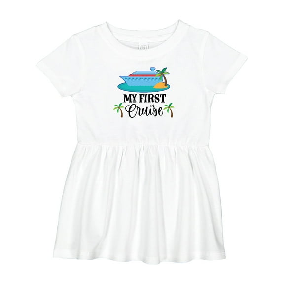 Inktastic My 1st Cruise Vacation Trip Girls Baby Dress