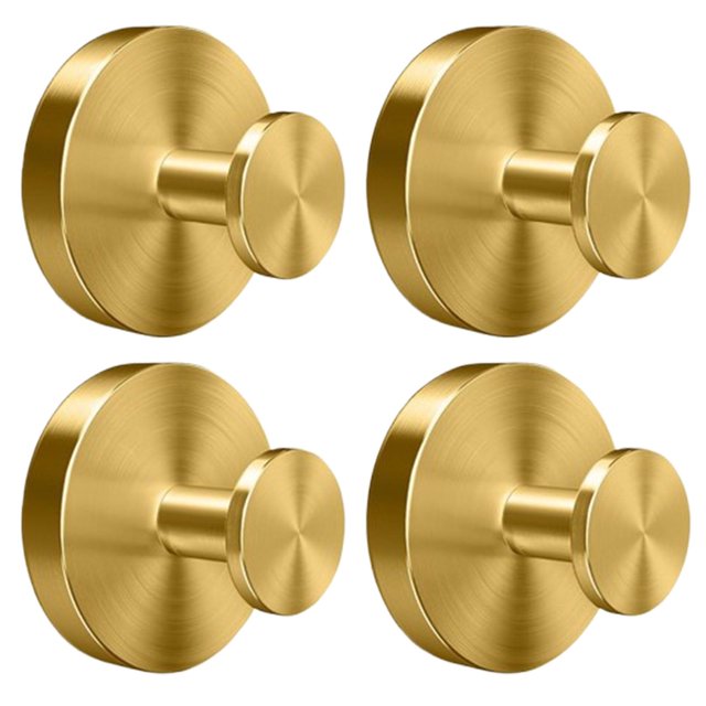 Ganchos transparentes con ventosa for paredes de baño y ducha, gancho for toalla extraíble, paquete de 4