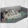 thumbnail image 6 of Tea Soft Flannel Fleece Throw Blanket, There is Always Time for Tea Typography Design Friendly Pop Art Retro Style, Cozy Plush for Indoor and Outdoor Use, 70" x 90", Turquoise Ivory Red, by Ambesonne, 6 of 6