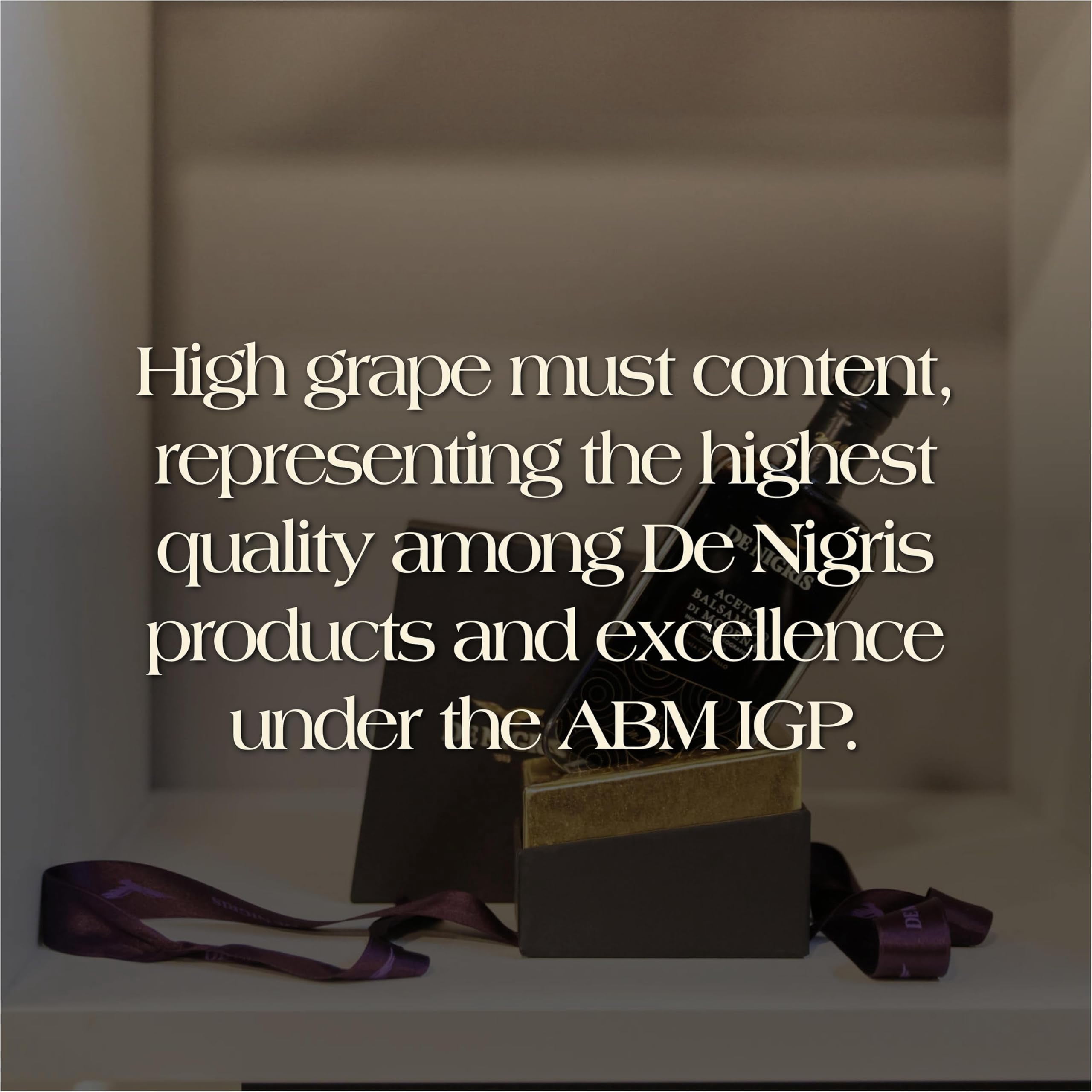 De Nigris vinegar of Modena Founder's Edition with 70% grape must, 8.5 oz (250ml) – rich and intense flavor
