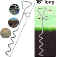 thumbnail image 4 of Chrome Dog Stake - Heavy-duty Tie-out - For Dogs, 4 of 4