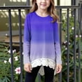 thumbnail image 2 of LIaqionyy Girls Tunic Tops Crew Neck Casual Loose Soft Pullover Long Sleeve Blouse T Shirt Tee Fall Winter Clothes, 2 of 6