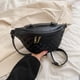 thumbnail image 2 of Bolsa Riñonera para mujer, bandolera de viaje con bolsillo de cuero Vintage (negro) Ehuebsd Para Estrenar, 2 of 8