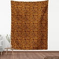 thumbnail image 4 of Ambesonne Leopard Fabric by the Yard Upholstery, Wild Cat Pattern Ornament, 10 Yards, Burnt Orange and Dark Yellow, 4 of 5