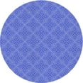 thumbnail image 1 of Ahgly Company Machine Washable Indoor Round Transitional Sky Blue Area Rugs, 8' Round, 1 of 7