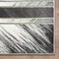 thumbnail image 3 of Abani Luna Contemporary Geometric White and Grey Indoor Area Rug 4' x 6' 4' x 6', 3 of 5