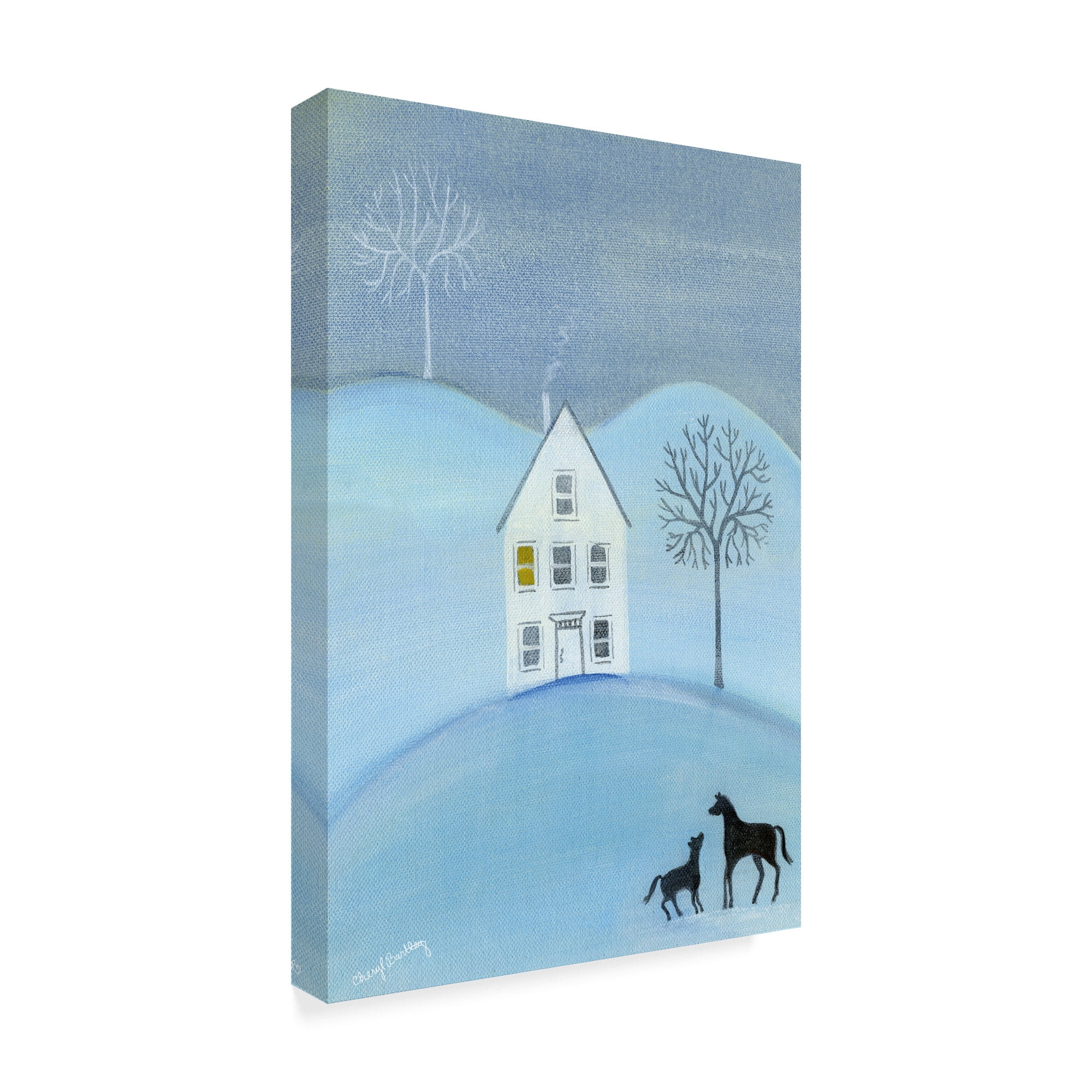 Trademark Fine Art 'Early Winter Frost' Canvas Art by Cheryl Bartley