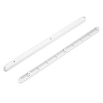 Uxcell 12 Inch Drawer Slides Plastic Guide Rails Side Mounted Rails with 19/32" (15mm) Width, White 8 Pcs