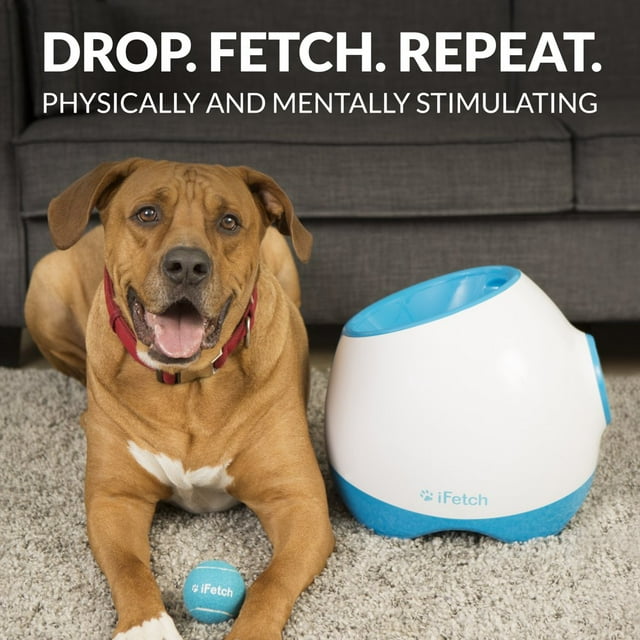 CHUANK Too Automatic Dog Ball Launcher for Medium to Large Dogs Indoor/Outdoor Interactive Toy Machine Includes 3 Standard Size Tennis Balls