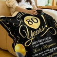 thumbnail image 4 of 80th Birthday Gifts for Women, 80th Birthday Blanket with Gift Box, 80 Year Old Birthday Gifts for Women, 80 Birthday Gifts for Women, Birthday Gifts for 80 Year Old Woman, 4 of 5