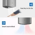 thumbnail image 4 of Air Wiper Compact  Automatic Hand Dryer 110V 1400W 10s Commercial Wall Mounted Hand Dryer (with 2 Pin Plug), 4 of 9