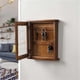 thumbnail image 2 of Wooden Key Box, Retro, Wall, Key Cabinet with Magnetic Door, Durable Solid Wood Storage with 6 Hooks-A, 2 of 5