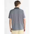 thumbnail image 3 of Free Assembly Men's Oxford Stripe Polo Shirt, Sizes XS-3XL, 3 of 5