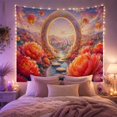 thumbnail image 2 of Fantastical Dreamlike Around With Ornate Circular Stone Archway, Mystical Fantasy for Space Lovers, Galaxy Room Decor, Mother's Day Gift, Tapestry Wall Hanging for Bedroom and Dorm, 2 of 7