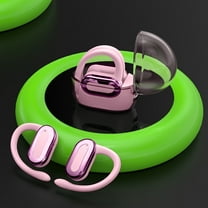 Wireless Headphones Bluetooth High-capacity Transparent Case Bluetooth Earbuds Wireless Sports Earphones With Extended Battery Life And Secure Fitness on Clearance