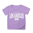 thumbnail image 4 of Little Kid Boy And Girl Fashion Casual Print Round Neck Loose Short Sleeve T Shirt Top Girls Children Place Tops Big Girl T Shirt Kitty 6t Girls Size 14 Shirts High Top Sandals 4-5 Years Purple, 4 of 4
