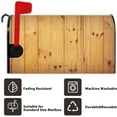 thumbnail image 6 of Yellow Wooden Board Mailbox Cover Vintage Texture Old Woods Decorative Magnetic Mailbox Covers Welcome Home Mail Box Wraps Post Letter Box Cover Standard Size 18x21 Inch for Home Garden, 6 of 6