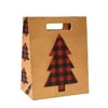 George Stanley Lumberjack Plaid Pine Tree Small Gift Bag, 1 Count