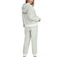 thumbnail image 6 of UKAP Womens Warm Sherpa Fleece Pajamas Set Soft Fuzzy Long Sleeve Hoodies Pajama Pants Two Piece Outfits Loungewear, 6 of 6