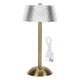thumbnail image 1 of Dimmable Crystal Table Lamp 3 Color Changing Touch Control LED Rechargeable Desk Lamp for Bedroom Living Room Bathroom, 1 of 4