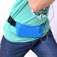 thumbnail image 3 of Riñonera para correr simple, ultrafina, con cremallera de doble capa, impermeable, para hombres y mujeres, deportes al aire libre, ocio, fitness, riñonera impermeable, bolsa de viaje, cómoda,, 3 of 5