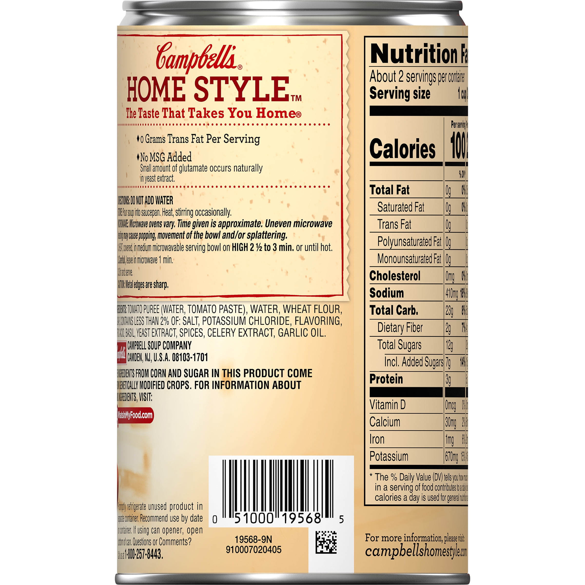 31 Campbell's Tomato Soup Nutrition Label Label Design Ideas 2020