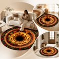 thumbnail image 3 of BZPIZ 24“ Christmas Round Rug, 3D Optical Illusion Train Tunnel Prank Rug, Christmas Train Holiday Floor Mat for Living Room Bedroom Entryway, 3 of 6