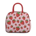 thumbnail image 2 of Lunch Bag Lunch Box for Women Reusable Insulated Lunch Bags,Water-Resistant Fruits Strawberry Pattern Cooler Lunch Tote Bag, Large Capacity for Work Travel Picnic, 2 of 6