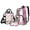 Butterfly Daisy, variant on ZUXONGSY Axolotl Strawberry Print Stadium Approved Clear Backpack Set, 3 Piece Heavy Duty Transparent Bags with Lunch Bag & Pencil Case, for Concerts, Sports, Work, School