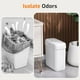 thumbnail image 4 of Bote de basura MOPALL pequeño de 10 litros con tapa para baño o cocina, color blanco, 4 of 7