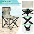 thumbnail image 4 of YAZAOO Camping Chairs Modern Butterfly Lanterns Pattern Folding chair, 4 of 8