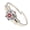 Silver, with randomly distributed stone patterns., variant on Silver Tone Crystal Bangle Watch - Secret Face Rhinestone Bracelet Watch, Glamorous Statement Piece