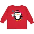 thumbnail image 3 of Inktastic Penguin Girl Snowflakes Girls Long Sleeve Toddler T-Shirt, 3 of 5