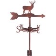 thumbnail image 2 of Weathervane Elk Ornament Wind Vane Weathercock Metal Weather Vane for Garden Decor Farmhouse Decorative Outdoor Garden Wind Measuring Tool Bronze, 2 of 6