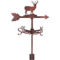 Weathervane Elk Ornament Wind Vane Weathercock Metal Weather Vane for Garden Decor Farmhouse Decorative Outdoor Garden Wind Measuring Tool Bronze for DIY Other Color