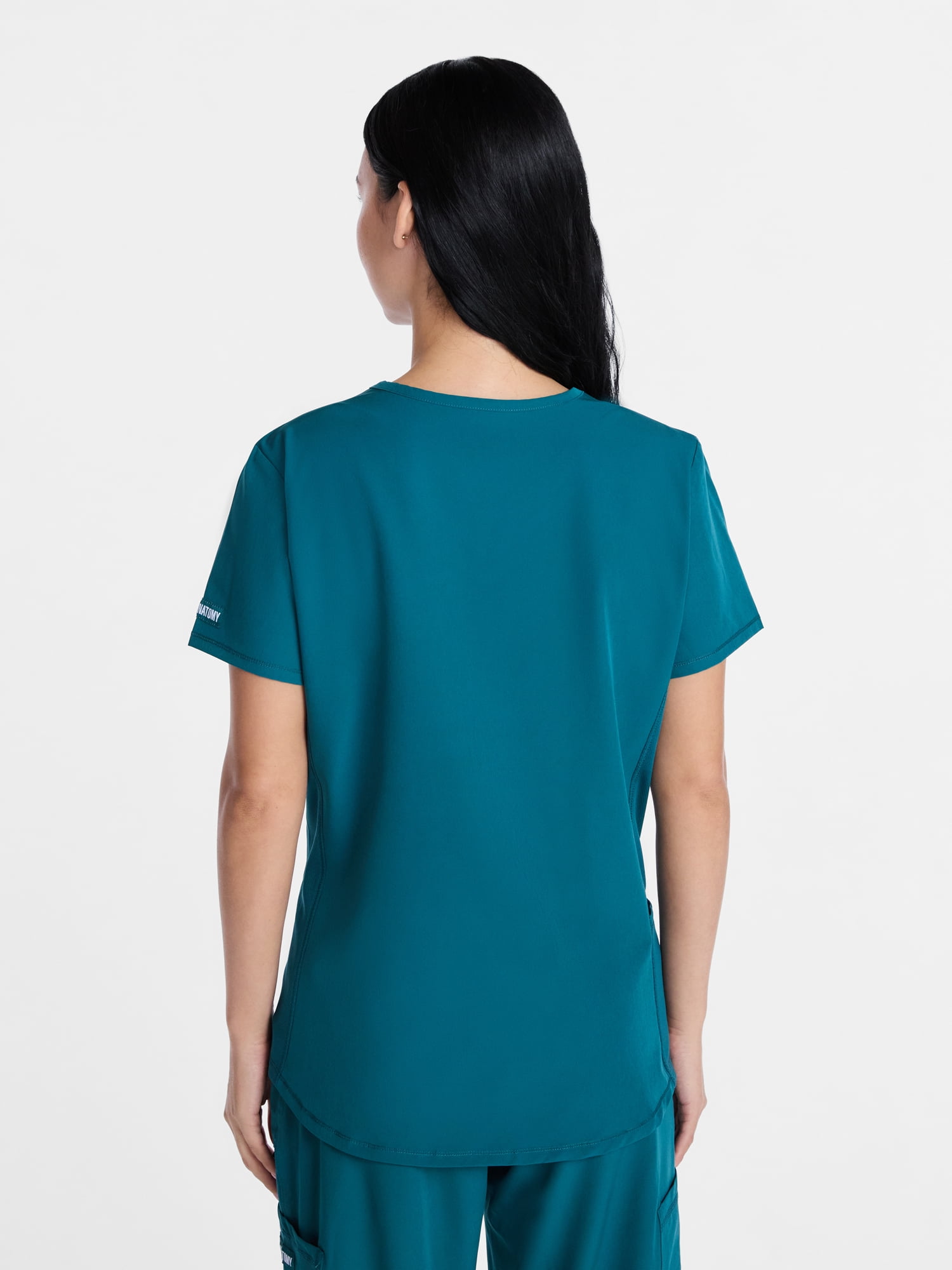 Grey's Anatomy Women's Scrub Top with Short Sleeves, Sizes S-3XL